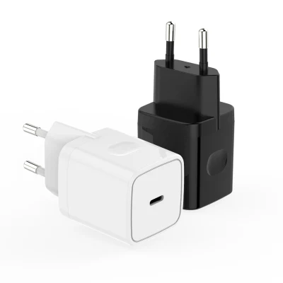 Adattatore da viaggio in fabbrica diretta EU Pd20W Caricatore USB C Tipo C Cavo Cargador Caricatore da muro a ricarica rapida per iPhone Carica 20W